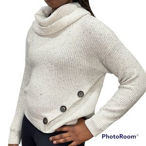 Jessica Simpson cowl neck pullover long sleeve sweater size S